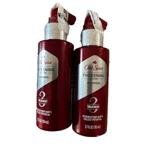 New Old Spice Hair Thickening Treatment Step 3 Castor Oil Men 3.7oz 2 Pack
